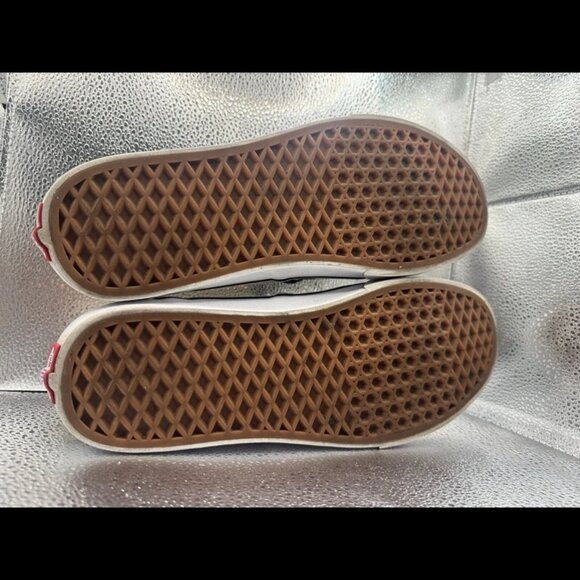 RARE🔥 Sz 11 - VANS Checkerboard Slip On White Two Tone Racing Flag Skate BMX 11 - Picture 9 of 9